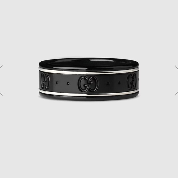 Gucci Icon Thin Band in White Gold sz 16 US 7.5 EU 56 No Box - Picture 1 of 5